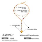 Cross Long Necklace y Word Chain Stainless Steel Jewelry Sweater Chain