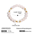 Gold-Plated Pearl Stainless Steel Bracelet — Refined Profile — jewelry construction