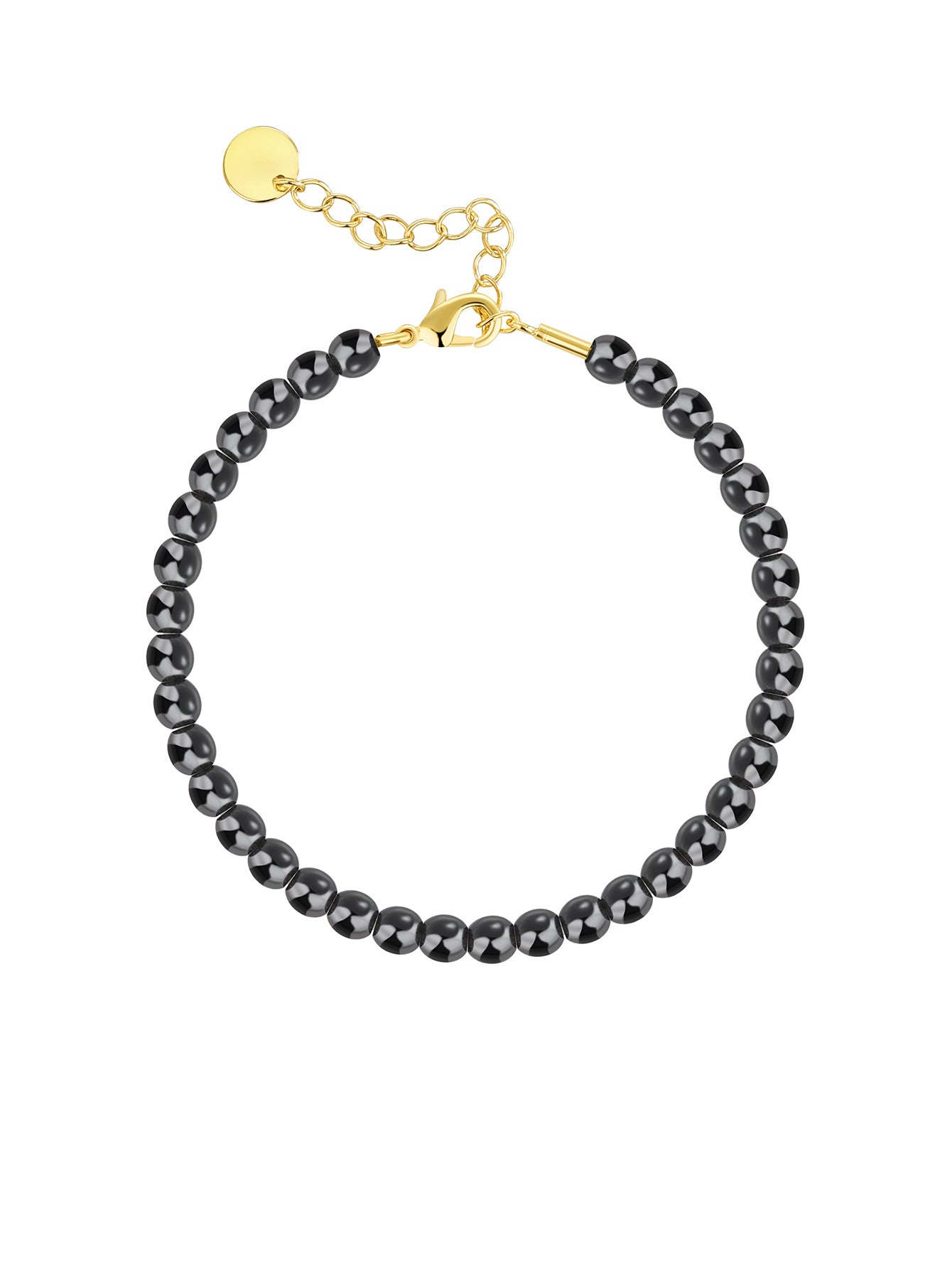 B0178 Fashion Black Gallstone Bracelet for Women Retro Simple Design Sense Bracelet