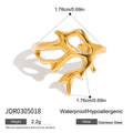 Gold-Plated Stainless Steel Cuff Bracelet with Open Profile Detail with Adjustable Detail — jewelry construction