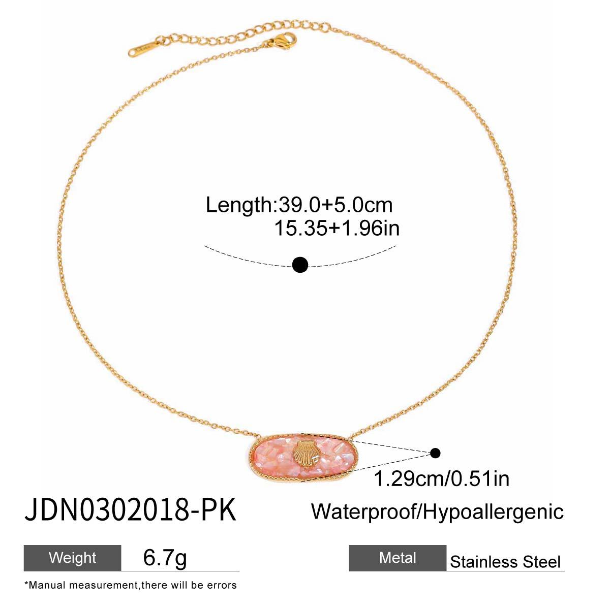 2H Stainless Steel Heart Necklace Simple Earrings Non-Fading Jewelry for Women