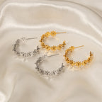 2H Versatile New Earrings Non-Fading18K Stainless Steel Earrings Jewelry