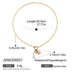 Freshwater Pearl Necklace Jewelry Non-Fading Jewelry Stainless Steel