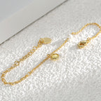 B0091 Factory Direct Jewelry gold Zircon Bracelet for Women Simple Style Copper Gold Plated Pearl Accessories