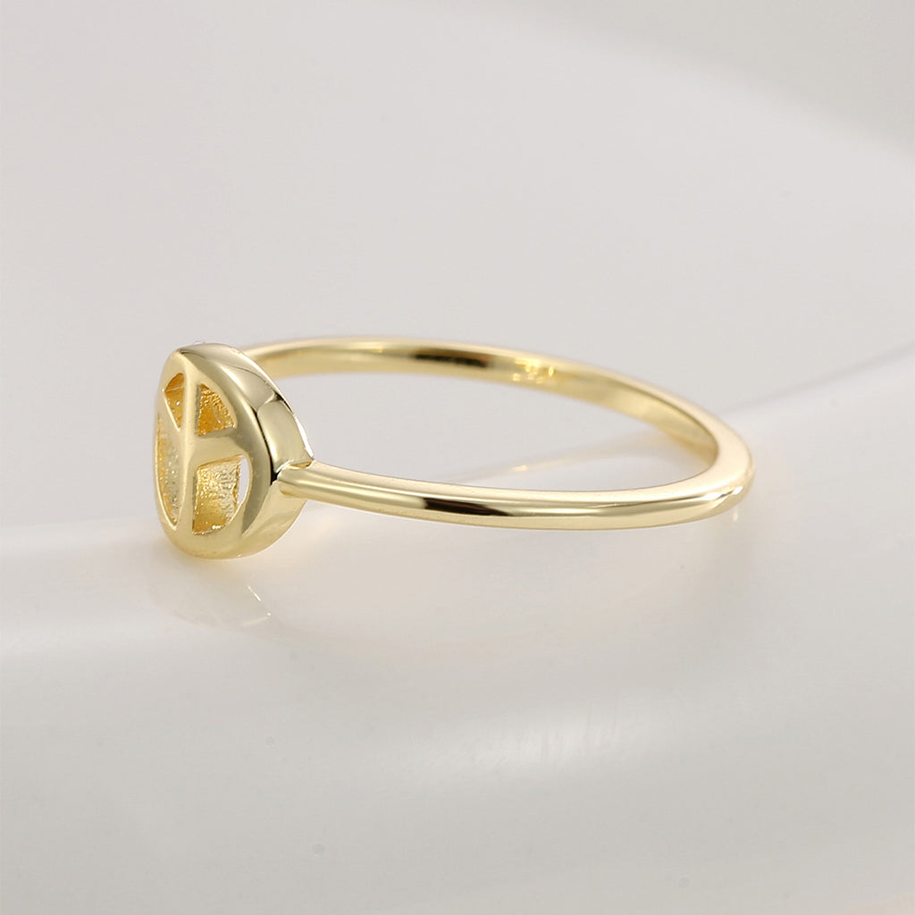 18K Gold-Plated Brass Vintage-Inspired Ring for private-label fashion jewelry buyers