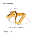 Modern Gold-Tone Stainless Steel Ring — Modern Edit with gold-tone stainless steel construction