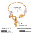 Gold-Plated Starfish Stainless Steel Necklace — close-up detail — jewelry finish and design detail