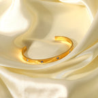 18K Gold Electroplated Stainless Steel Round Zircon Rectangular Interleaved Bracelet Simple Women's Bracelet