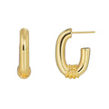 Gold-Plated Brass Knot Twisted Earrings styled for independent jewelry boutiques
