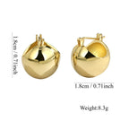 Rose Gold-Plated Brass Floral Earrings in a gold-tone brass finish