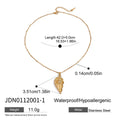 Gold-Plated Stainless Steel Pendant Necklace with Heart Detail — Sculpted Detail — jewelry construction