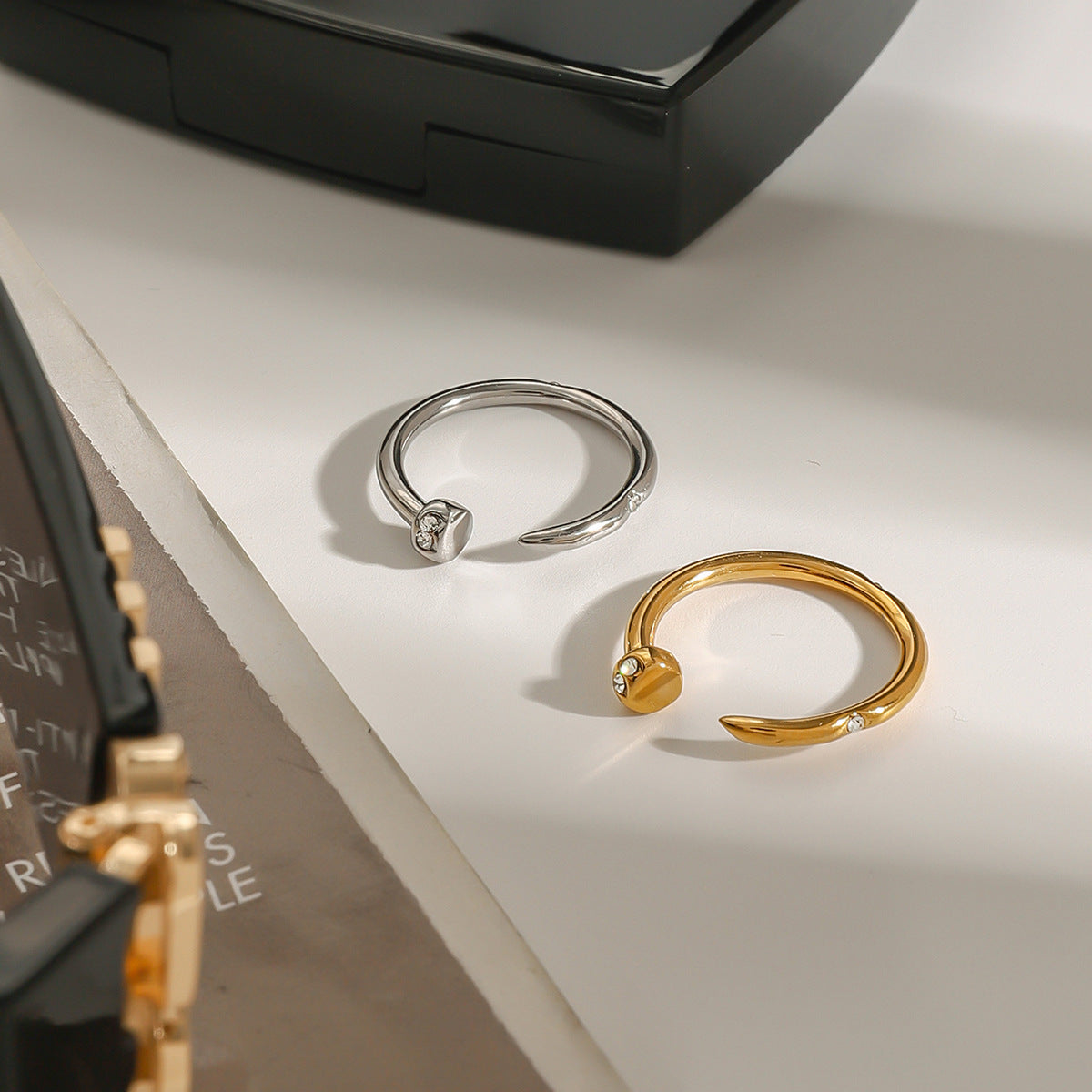 The ring does not fade rings Stainless Steel Jewelry