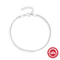 Snake Layered 925 Sterling Silver Bracelet — inner surface view — jewelry finish and design detail