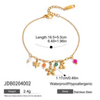 2H Zircon Necklace Accessories Women's Collarbone Chain Stainless Steel Jewelry