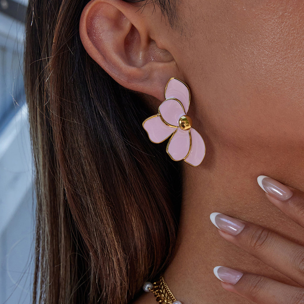 Stainless Steel Oil Drop Earrings Jewelry for Women Non-Fading