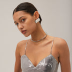 2H Minimalist Retro New Style18k Gold Stainless Steel Rectangular Smooth Earrings for Women Trendy Minimalist Stud Earrings