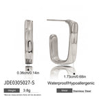 Stainless Steel c Shaped Earrings Non-Fading Ear Jewelry Accessories for Women
