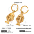 Gold-Plated Pearl Stainless Steel Stud Earrings — alternate product view — jewelry finish and design detail