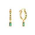 925 Sterling Silver Colorful Zircon Earrings Square Drop — fashion jewelry image 11 — jewelry finish and design detail
