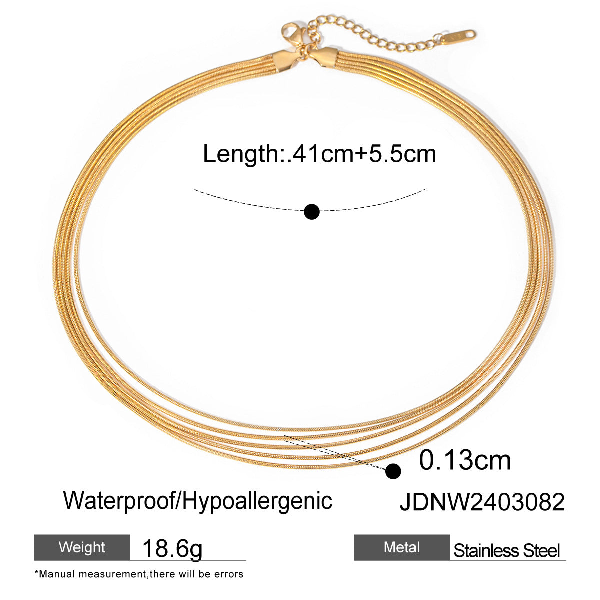 Starfish Necklace Collarbone Chain Stainless Steel Jewelry Non-Fading