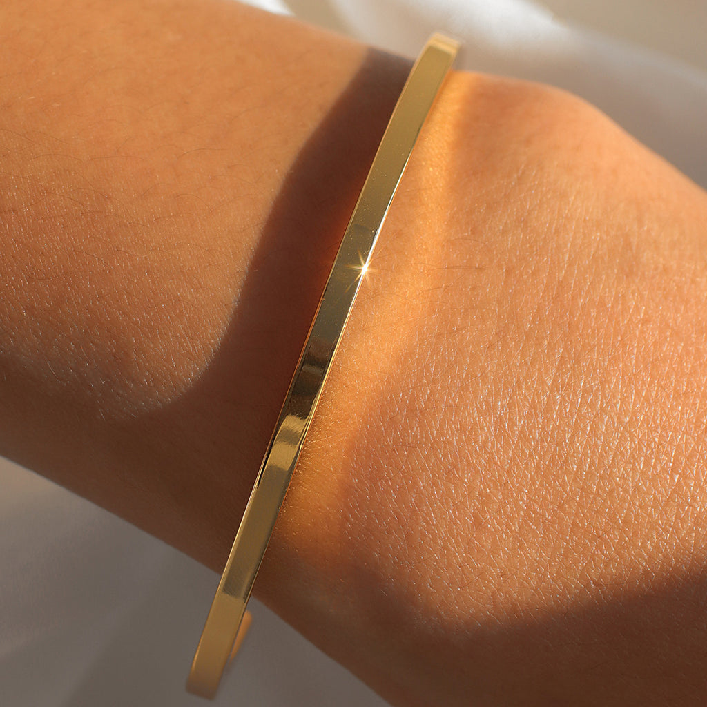 B0353 Simple Smooth Open Geometric Bracelet Fashion Bracelet Jewelry