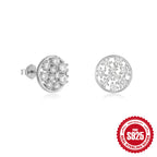 New925Sterling Silver Heart-Shaped Colored Diamond Oil Drop Earrings Hot-Selling Inlaid Diamond Mother's Day Earrings for Women