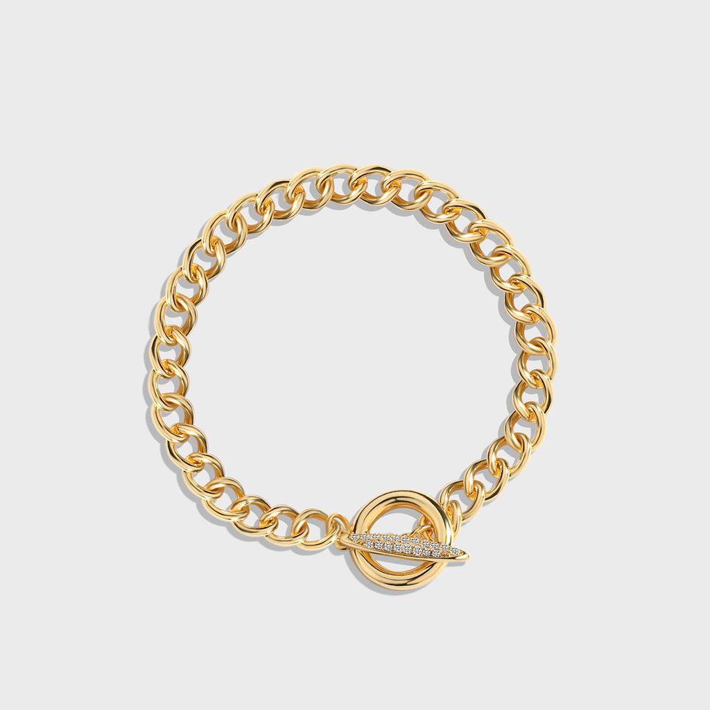 B0101 Ornament Cuban Link Chain for Women Vintage Punk OT Buckle Source of Goods