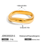 Stainless Steel Zircon Bracelet Non-Fading Open Bangle Jewelry