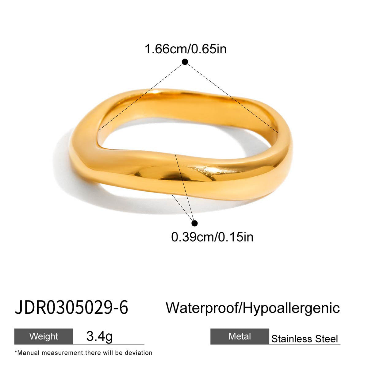 Stainless Steel Zircon Bracelet Non-Fading Open Bangle Jewelry