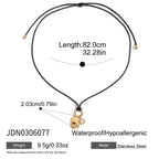 2H Original Zircon Necklace Earrings Stainless Steel Bracelet Jewelry for Women Non-Fading