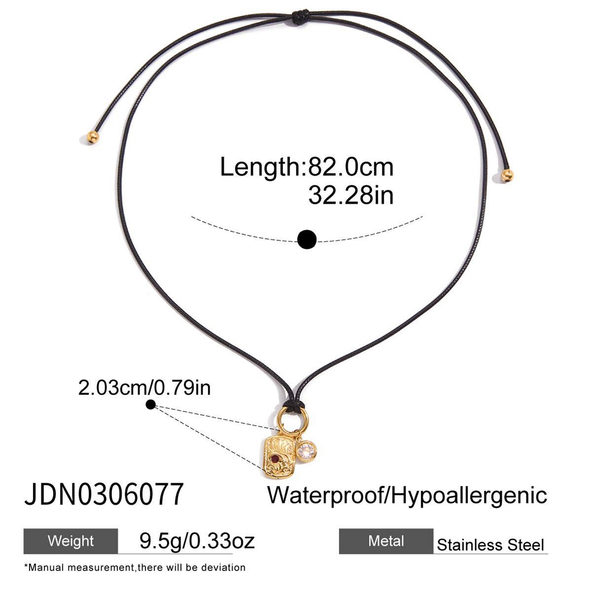 2H Original Zircon Necklace Earrings Stainless Steel Bracelet Jewelry for Women Non-Fading