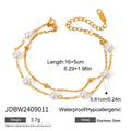 Gold-Plated Brass Layered Chain Bracelet with product-specific material and finish details — jewelry finish and design detail