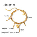 18K Gold-Plated Stainless Steel Star Layered Bracelet — jewelry construction