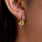 Original Knot Design Stainless Steel Earrings Non-Fading Jewelry for Women