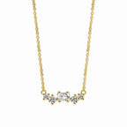 N0190 Fashion Retro Design Pendant for Women Layered Geometric Zircon Necklace Jewelry