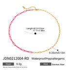 2H Cross Necklace Non-Fading Jewelry Stainless Steel Accessories