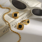 2H Stainless Steel Earrings Non-Fading Ring Jewelry earrring