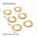 Pearl Stainless Steel Gold-Plated Earrings — additional design view — jewelry finish and design detail