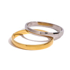 2H Stainless Steel Plain Circle Bracelet High Version Round Ring Jewelry bracelet