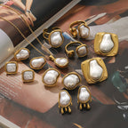 2H Necklace Non-Fading Ring Stainless Steel Earrings Jewelry Earrings