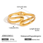 Stainless Steel Open Bracelet Non-Fading Jewelry Bangle