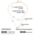 Pearl Gold-Tone Stainless Steel Necklace with gold-tone stainless steel construction