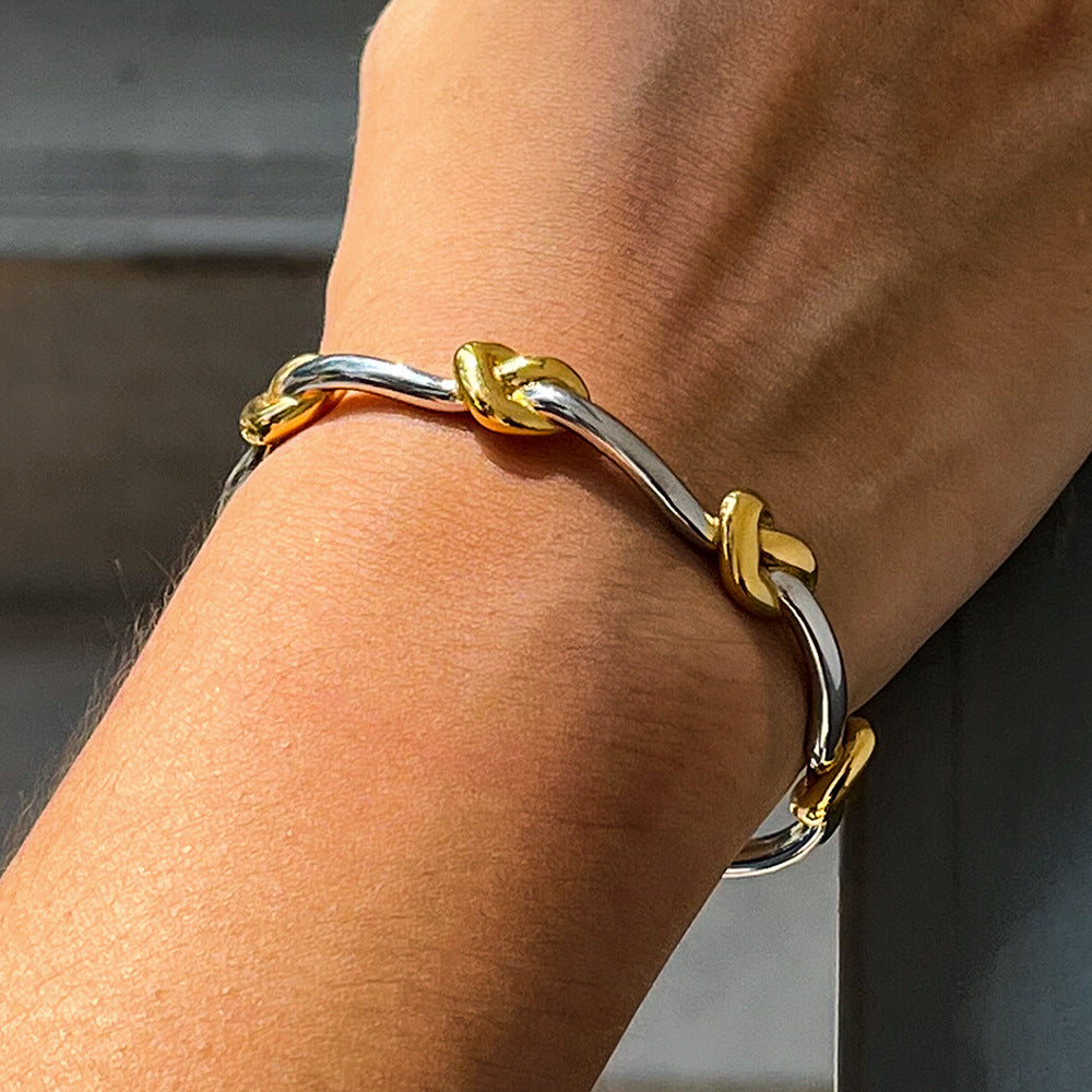 Original Knot Design Bracelet Non-Fading Women's Jewelry Stainless Steel Accessories