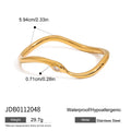 18K Gold-Plated Stainless Steel Cubic Zirconia Bangle Bracelet — jewelry construction