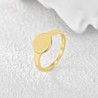 R0139Foreign Trade Jewelry Supply Copper Plated Real Gold Round Ring Factory Direct Sale