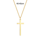 N0314 Cross Necklace American Style Men's Hip Hop Pendant Collarbone Necklace Trendy