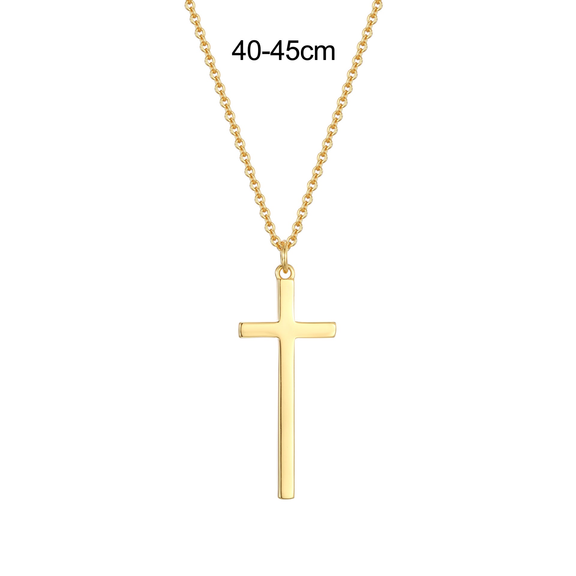N0314 Cross Necklace American Style Men's Hip Hop Pendant Collarbone Necklace Trendy