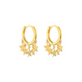 925 Sterling Silver Pure Silver Five Point Star Tassel Ear Clips — collection product image 06