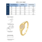 CYR0560 Round Zircon Fashion Copper Ring Simple New Style