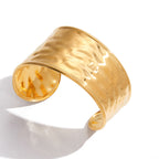 Melard Wide Resin Bracelet gold Stainless Steel Jewelry for Women